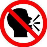 Image result for no voice sign